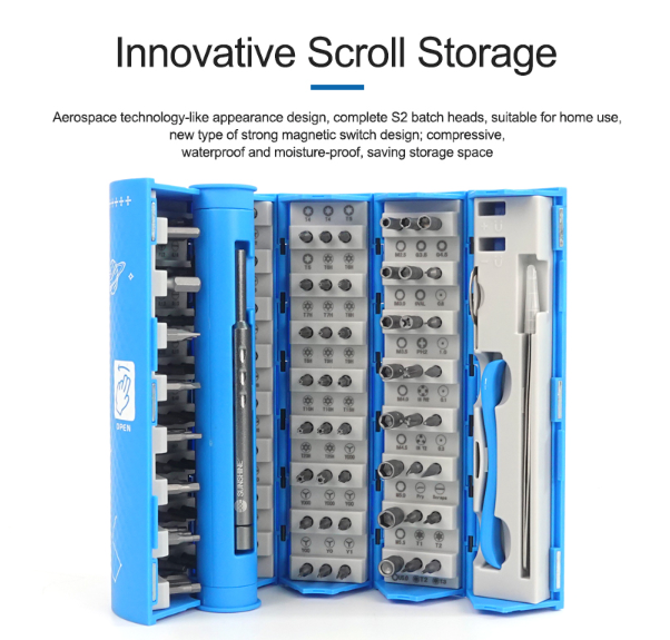 SUNSHINE SS-5120 128 in 1 Precision Magnetic Screwdrivers Set