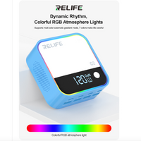 Relife Q2 120W 8-Ports Desktop Charger with PD100W Charging & RGB Atmosphere Lighting