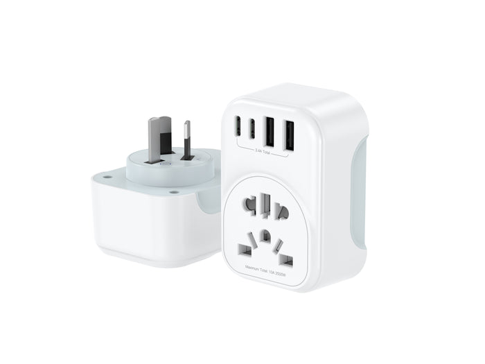 Australia Inbound Travel Adapter US, UK, Hong Kong, Japan, and other region, SAA certification