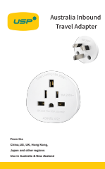 Inbound Travel Adapter UK & USA Slim SAA certification (Australia Inbound)