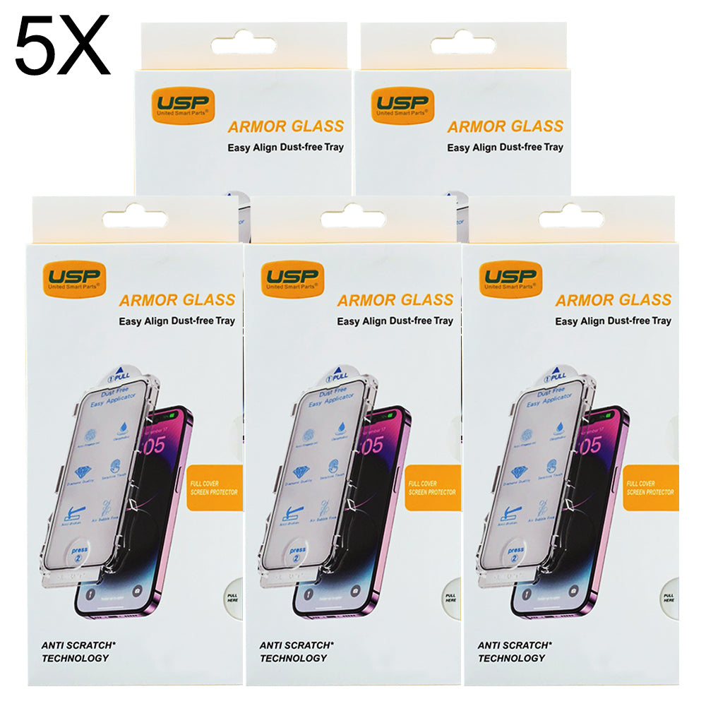 USP Easy Align Dust-free Tray Screen Protector For iPhone 15 Pro Full Cover (1  Piece/Box)