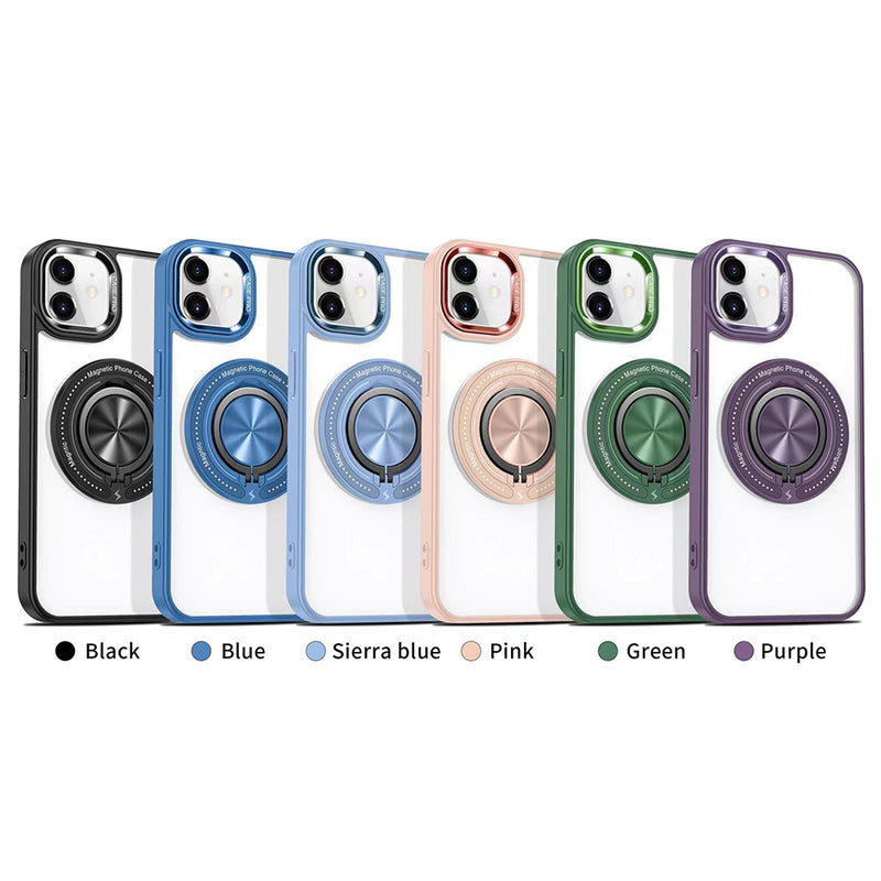 Phonix Case For iPhone 15 Ring Holder Case Compatible With Magsafe