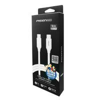 Pisen 1M 100W USB-C  To USB-C  5A Data Cable White