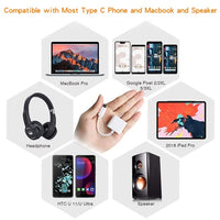 Dual Type C to Type C Audio Adaptor Charging Splitter