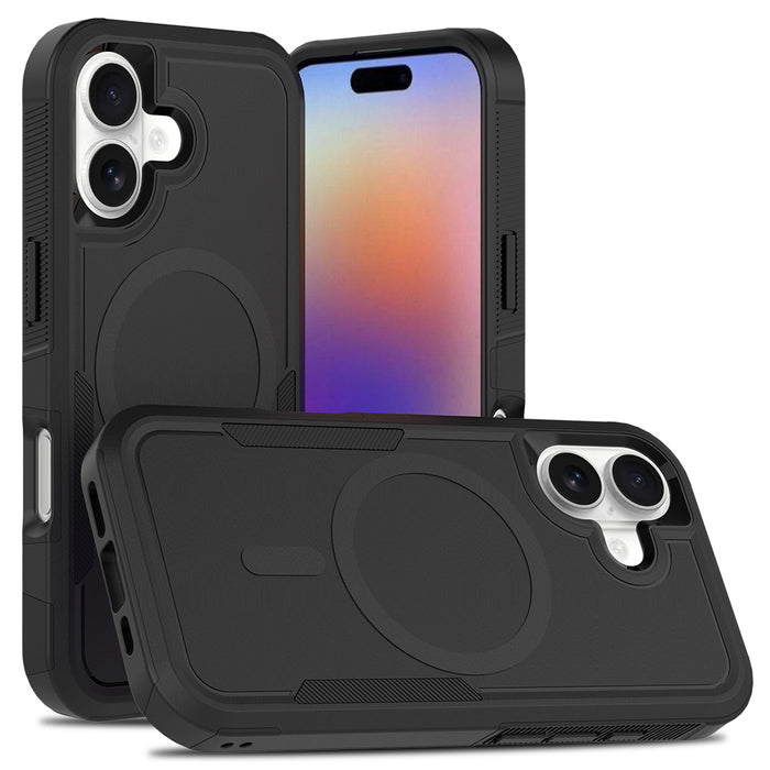 USP Case For iPhone 17 Black Armor Light Case Compatible With Magsafe