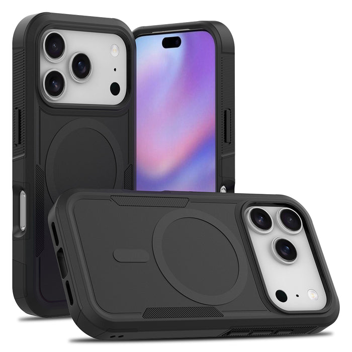 USP Case For iPhone 17 Pro Black Armor Light Case Compatible With Magsafe