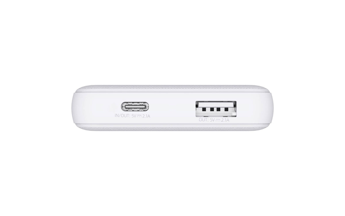 USP Mini Power Bank 5K mAh (5000mAh) White