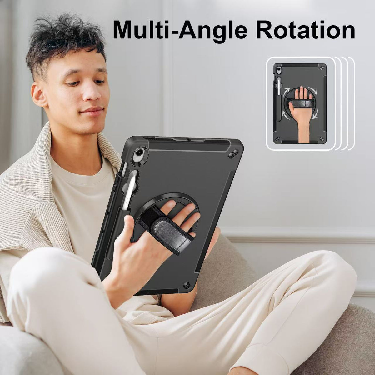 Rugged Case with Pen Holder for Galaxy Tab S10FE Plus (13.1")