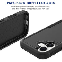 USP Case For iPhone 17 Black Armor Light Case