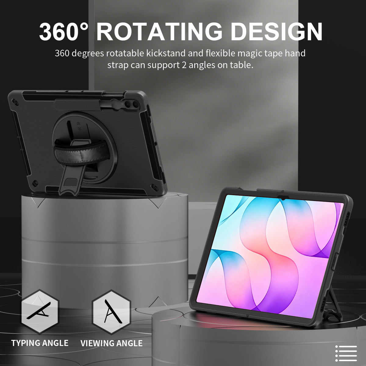 Rugged Case with Pen Holder for Galaxy Tab S12 Ultra