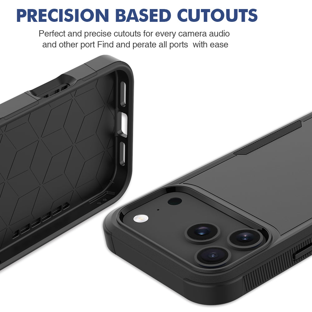 USP Case For iPhone 17 Pro Black Armor Light Case