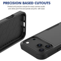 USP Case For iPhone 17 Pro Black Armor Light Case