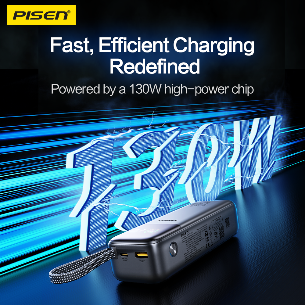 Bolt 130W 20000mAh Labtop Power Bank Pisen