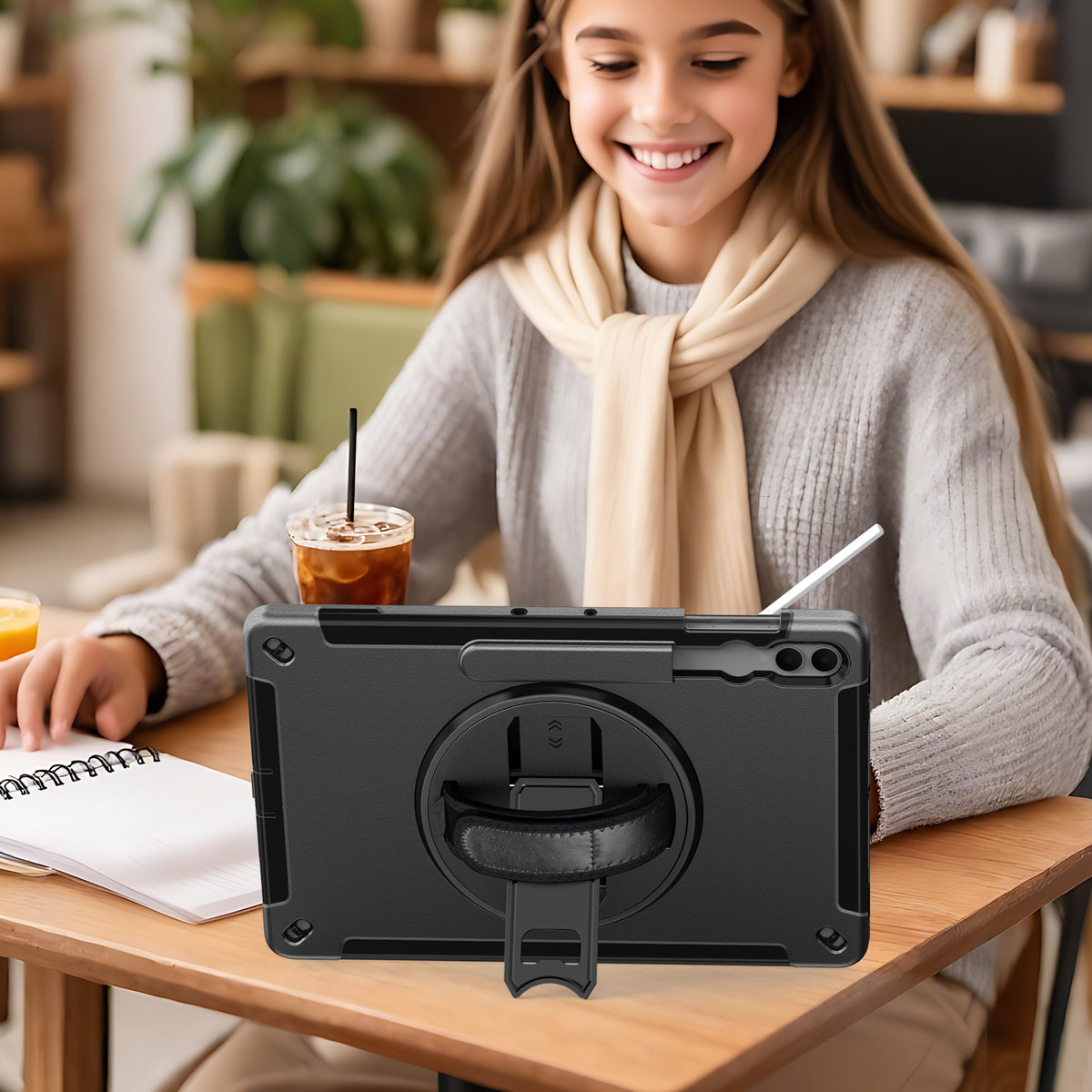 Rugged Case with Pen Holder for Galaxy Tab S12 Ultra