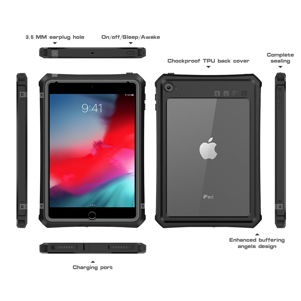 Waterproof Case with Pen Holder for iPad Mini 6 / 7 Generic