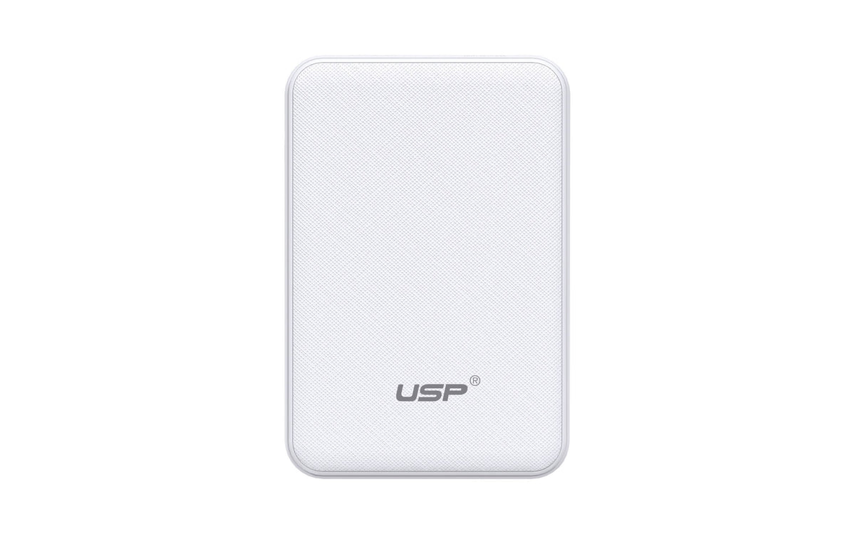 USP Mini Power Bank 5K mAh (5000mAh) White