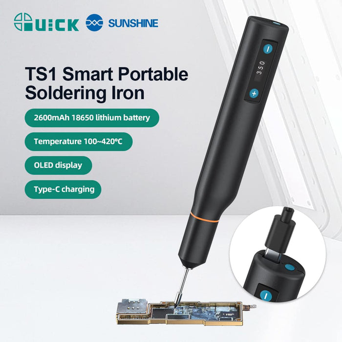 Quick TS1 Smart Portable Soldering Iron Built-in Large-capacity Battery