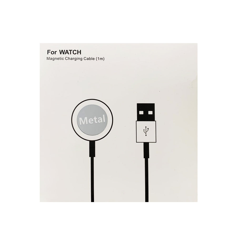 For Apple Watch Magnetic Fast Charger to USB-A White (1m) Aluminium Alloy