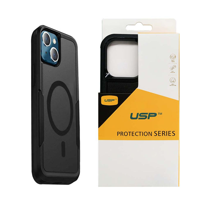 USP Case For iPhone 16 Pro Black Armor Light Case Compatible With Magsafe