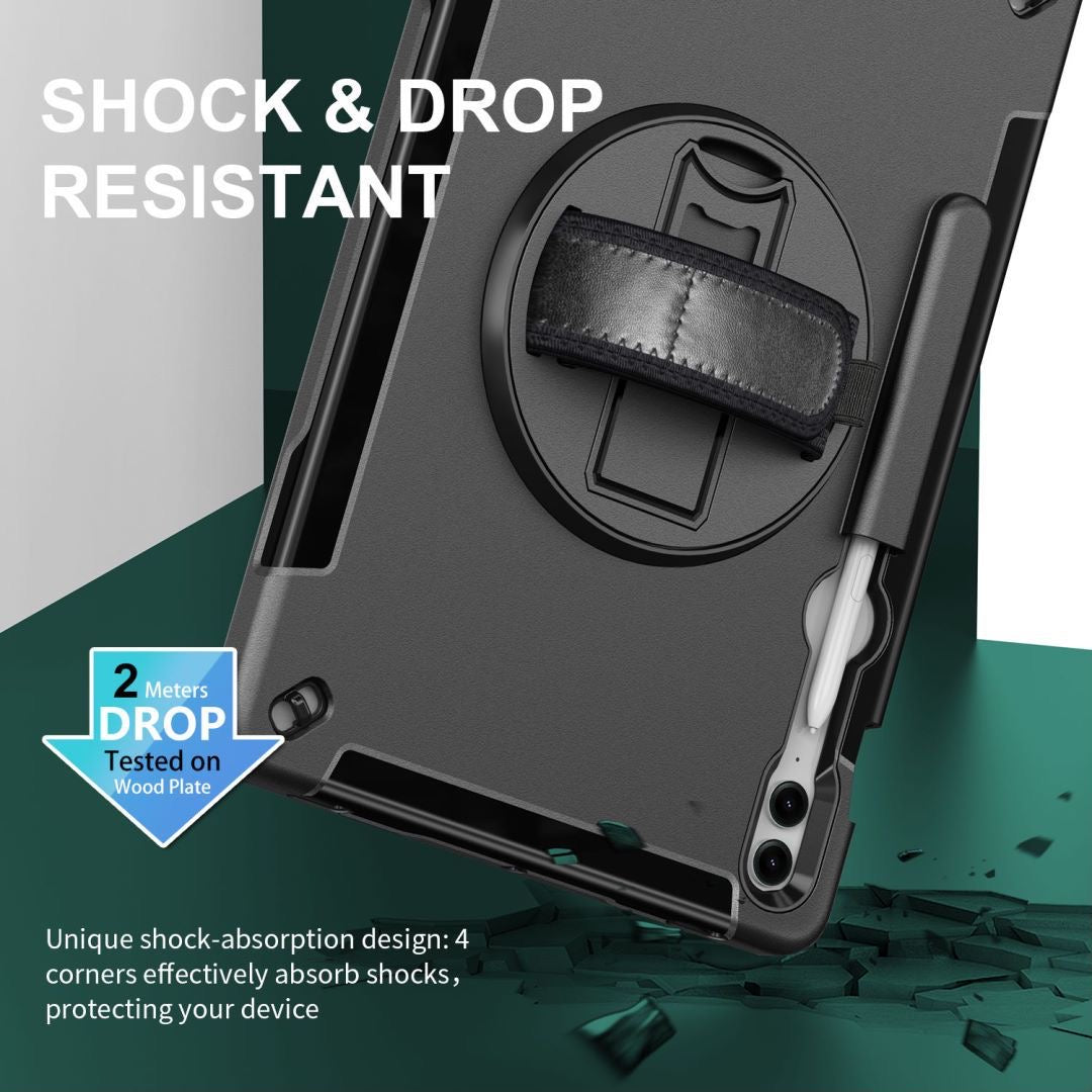 Rugged Case with Pen Holder for Galaxy Tab S10 Lite/ S10 FE/Tab S9  (SM-X710) (11")  / Tab S9 FE (10.9")