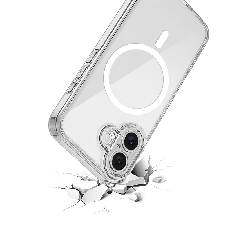 USP Case For iPhone 17 Clear Rock Shockproof Case with MagSafe