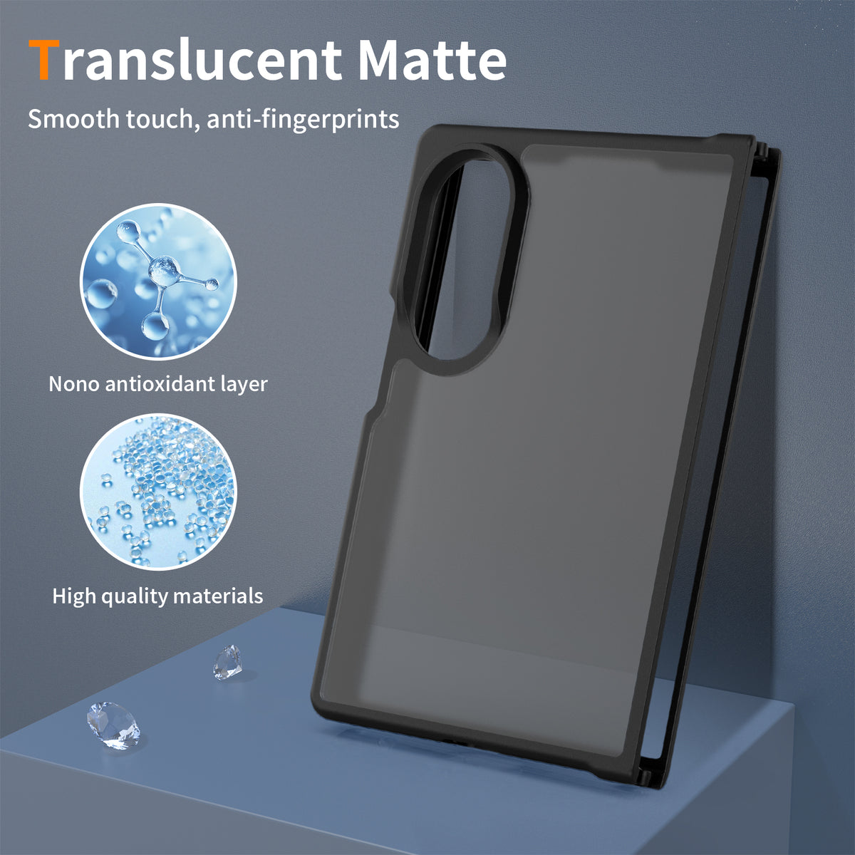 Phonix Case For Galaxy Z Fold 8 Matte Magnetic Case