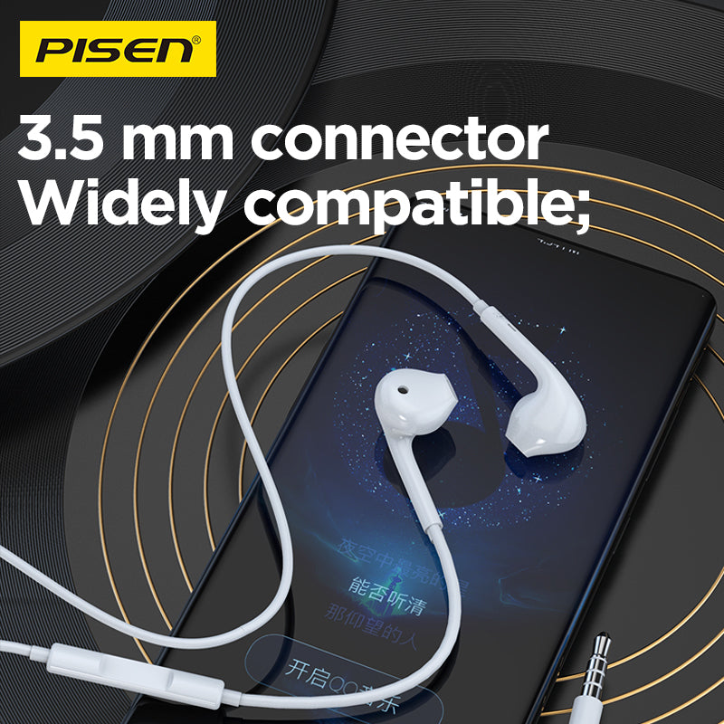 Pisen Half-in-Ear 3.5mm Earphones