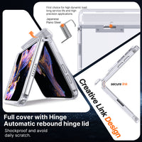 USP Clear Case For iPhone Duo 360° Rotatable Ring Stand Compatible With Magsafe
