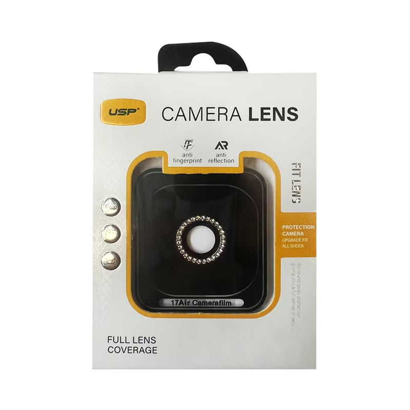 USP Camera Lens Protector For iPhone 17 Air Crystal Style Individual Ring Cover (Tempered Glass)