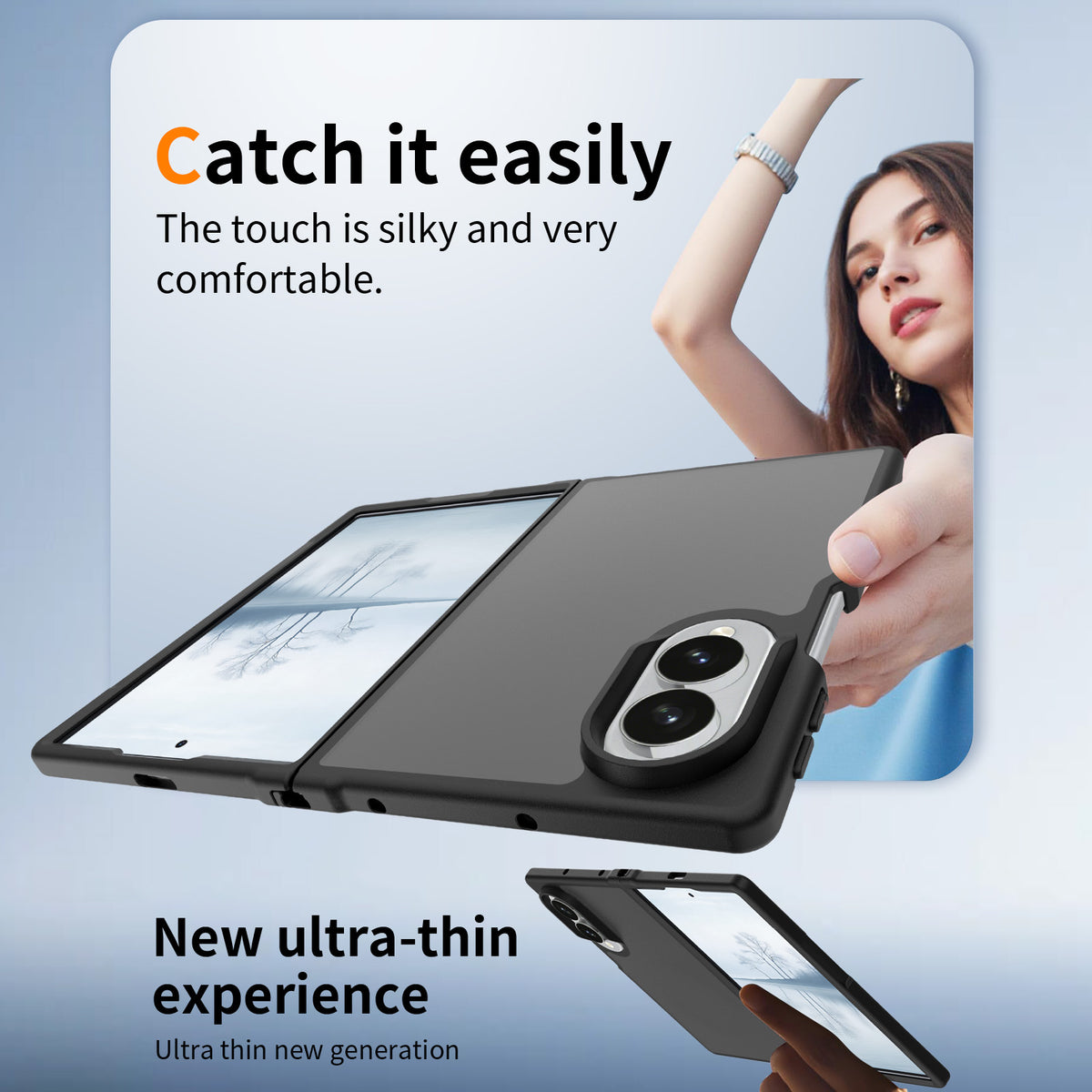 Phonix Case For Galaxy Z Fold 8 Matte Magnetic Case