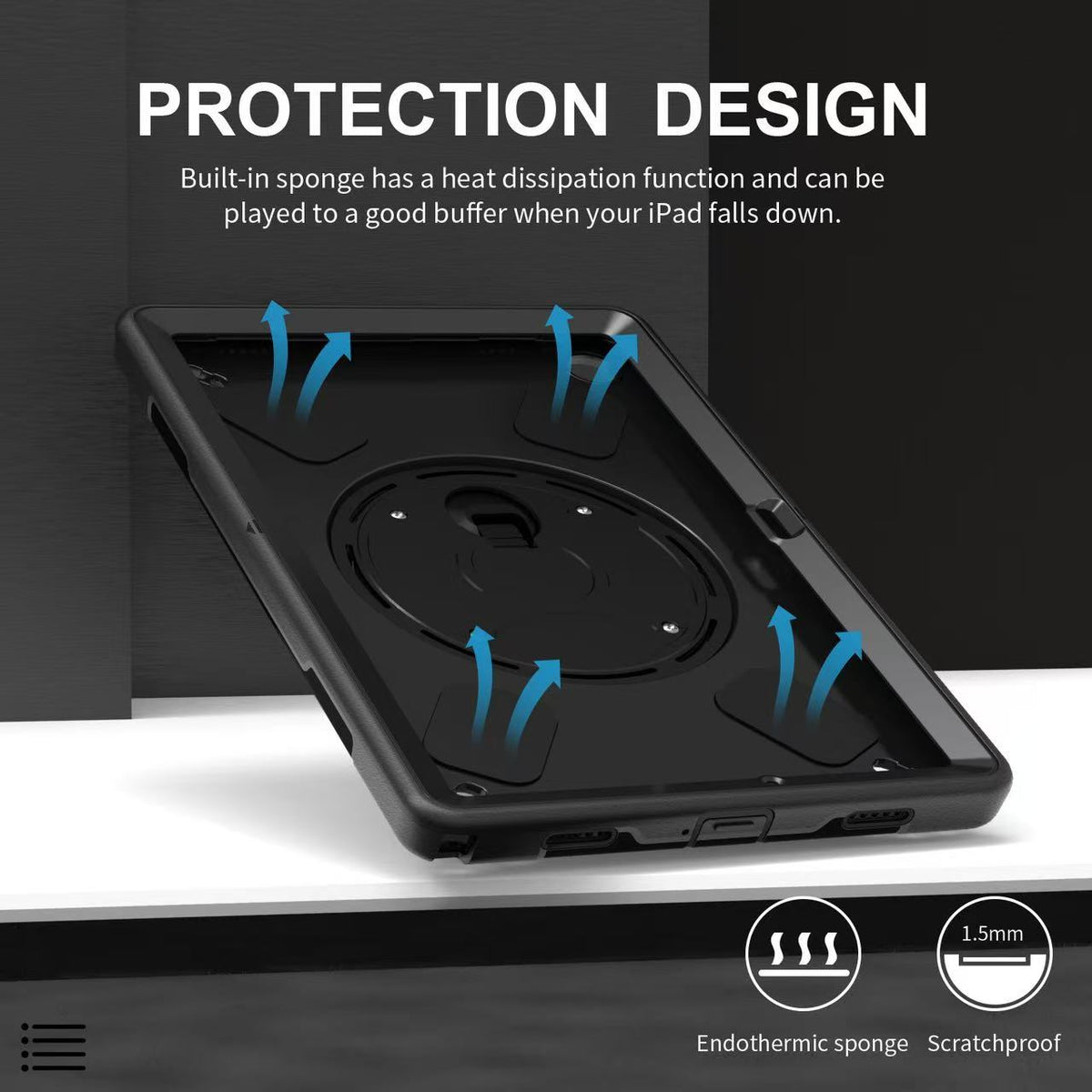 Rugged Case with Pen Holder Screen-Less for Galaxy Tab A9 Plus 11" Generic