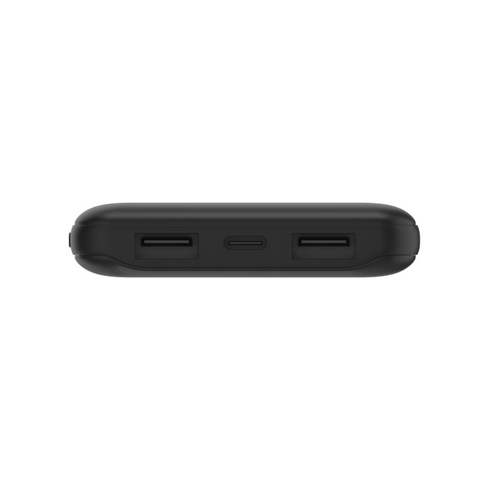 Belkin BoostUp Charge 10K 3 Port Power Bank with Cable (Black)