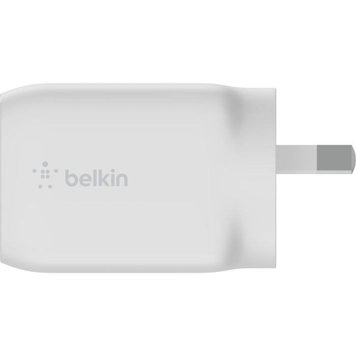 Belkin BoostUp Charge Dual USB-C 65W GaN Wall Charger (White)