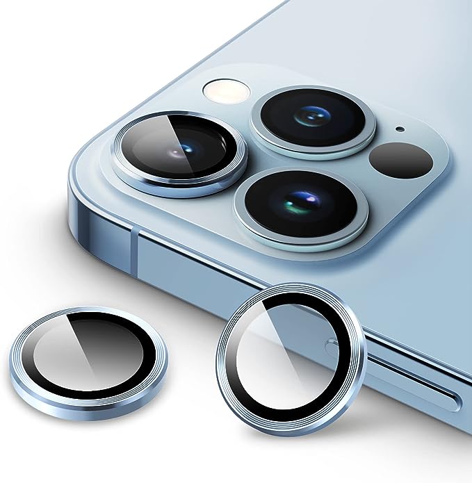 Phonix Camera Lens Protector For iPhone 15 / 15 Plus Individual Ring Cover (Tempered Glass)