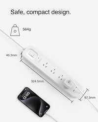 Belkin SurgePro 4-Outlet Surge Protector with Dual USB-C 30W, 2M Power Cord