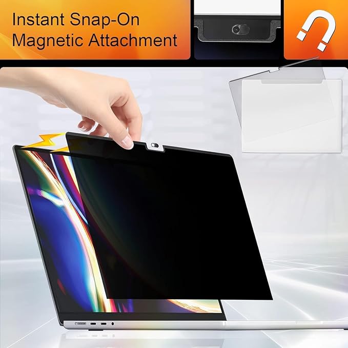 Privacy Screen Protector for MacBook Neo 13" 2026 Released (A3404, A18 Pro Chip), Magnetic Removable