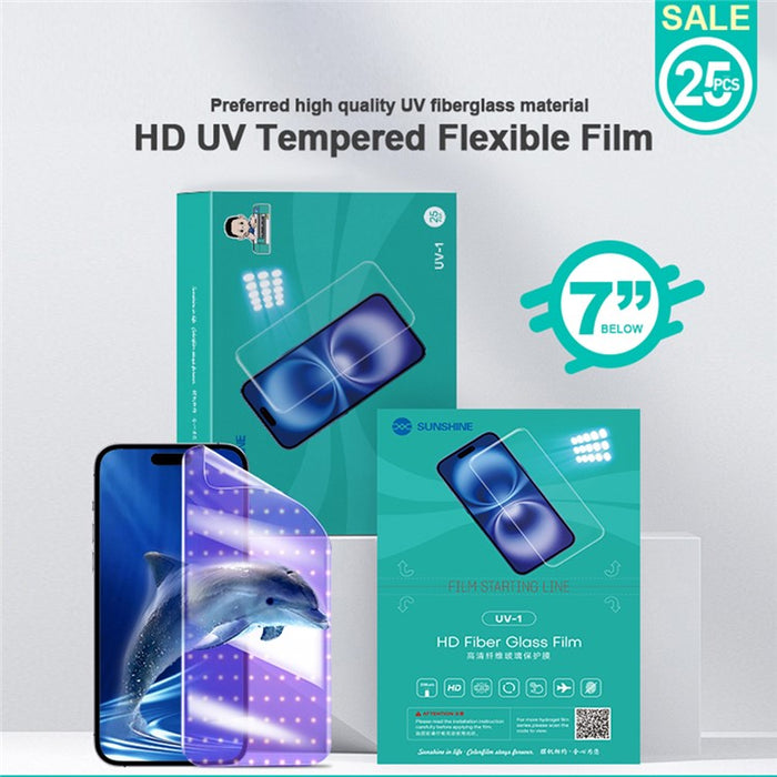 SUNSHINE UV-1 HD Fiberglass Protective Film (25 PCS/Box)
