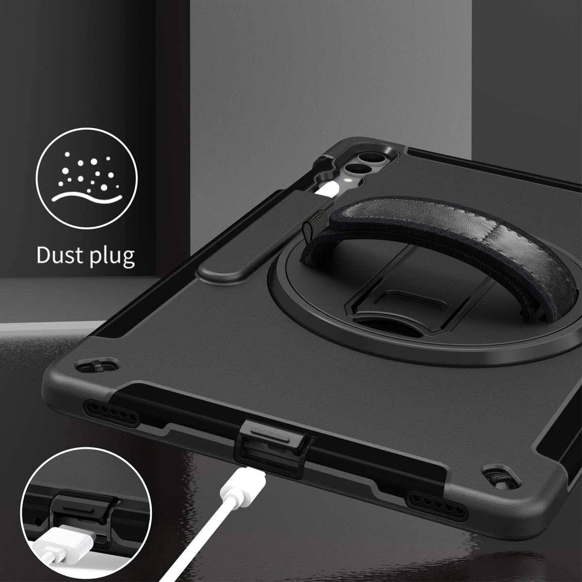 Rugged Case with Pen Holder for Galaxy Tab S12 Ultra