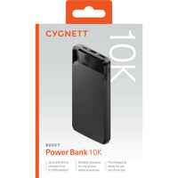 Cygnett ChargeUp Boost 4th Gen 10K mAh Power Bank-Black