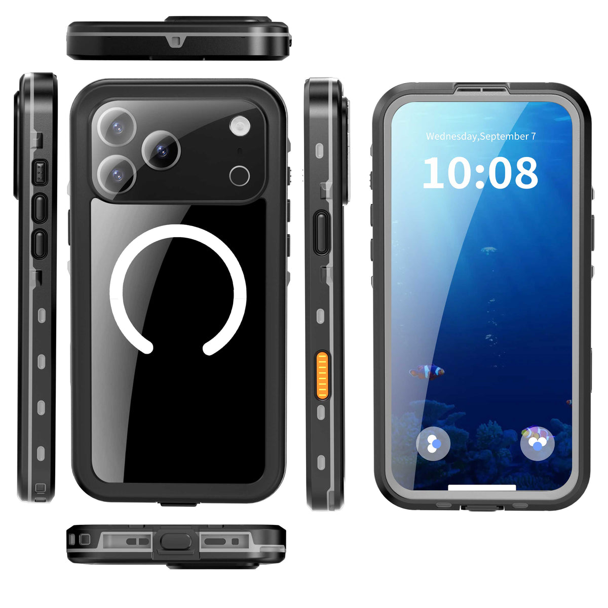 Apple iPhone 17 Pro Max WaterProof Case Black