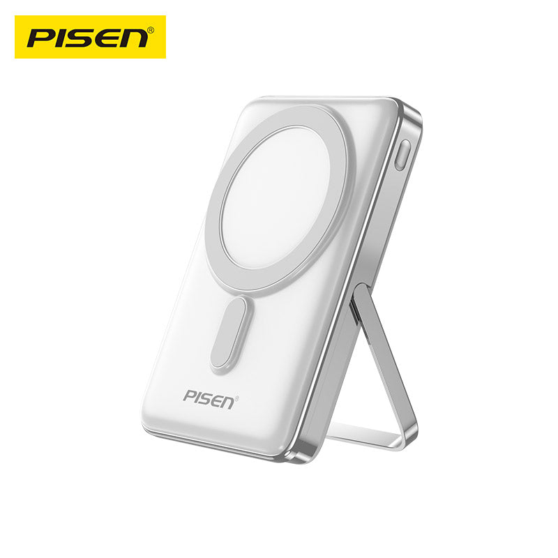 PD QC 3.0 Wireless Fast Charging Power Bank 30W 10k (10000mAh) with Holder PISEN