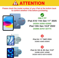Premium Armor Clear Tempered Glass for iPad 11 “(A16 2025) /10th Gen 2022 10.9"