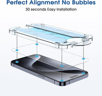 USP Easy Align Dust-free Tray Screen Protector For iPhone  13 / 13 Pro/ 14 Full Cover (1 Piece/Box)
