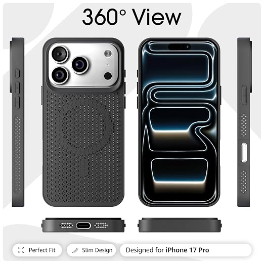 USP 3D Mesh Armor Case for iPhone 17 Pro Max Compatible With Magsafe
