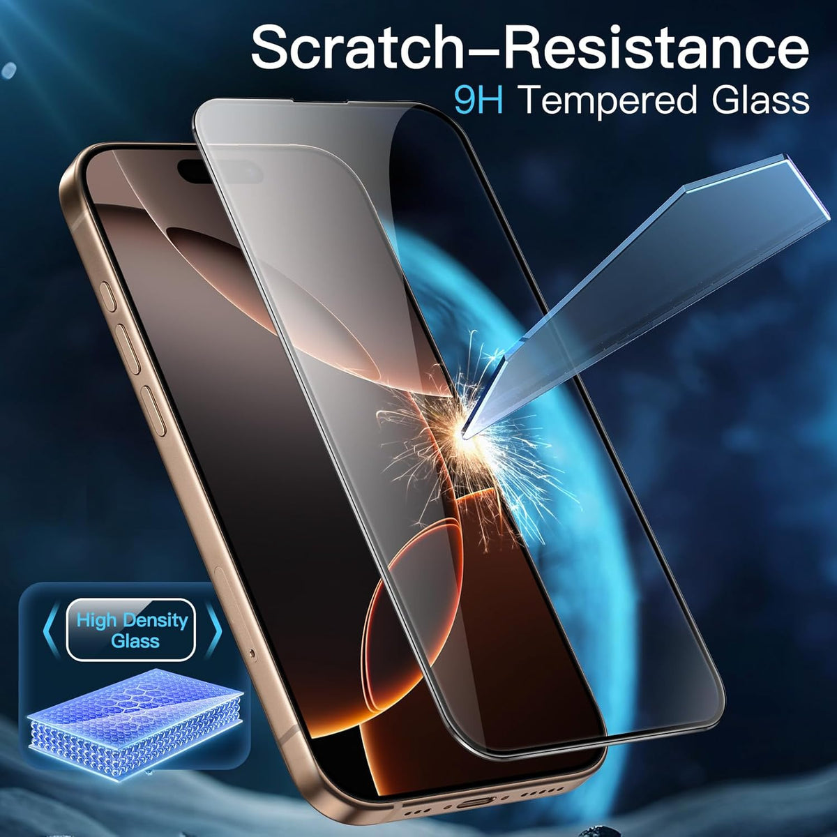 USP Armor Glass Screen Protector For iPhone  12 / 12 Pro Full Cover (1 Piece/Box)