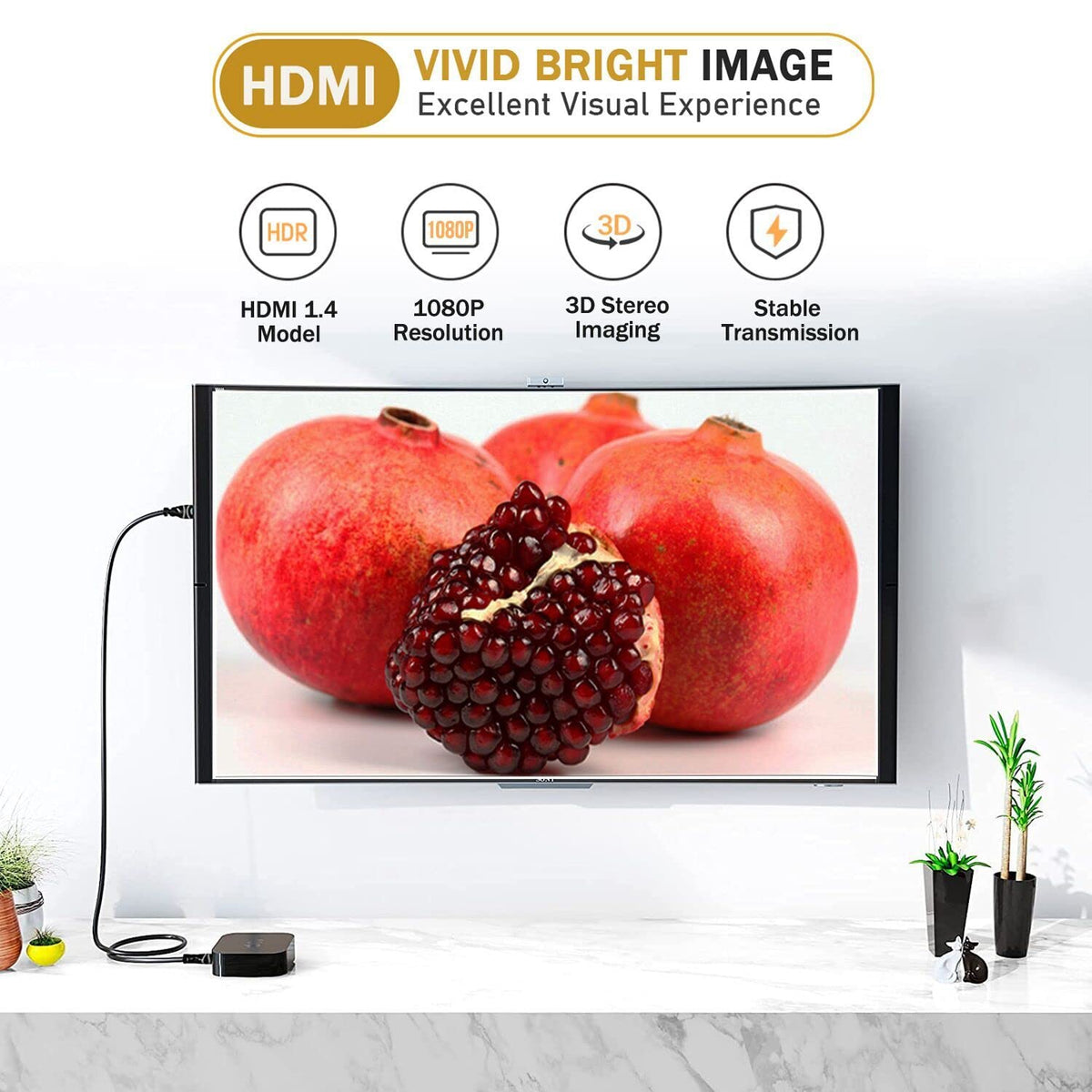 Thin HDMI cable (OD=0.7mm)