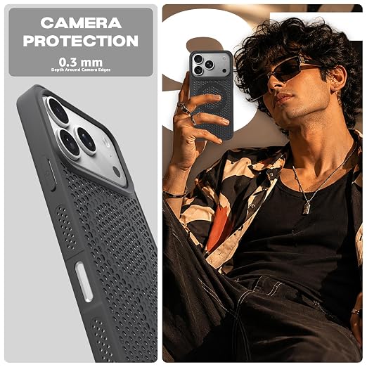 USP 3D Mesh Armor Case for iPhone 17 Pro Max Compatible With Magsafe