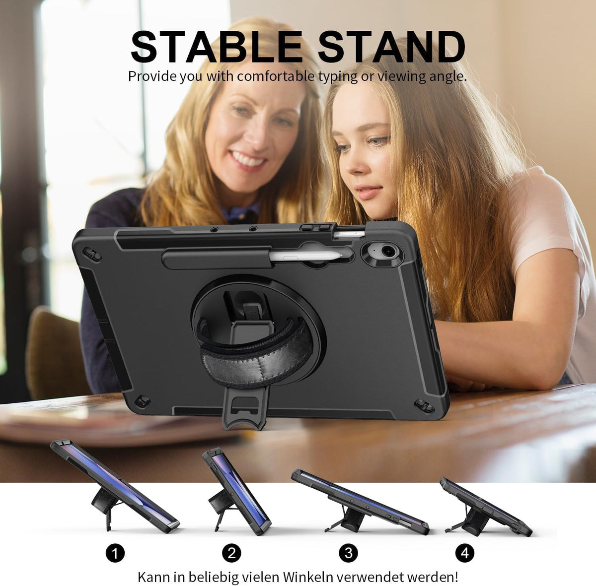 Rugged Case with Pen Holder for Galaxy Tab S10FE Plus (13.1")