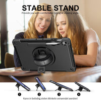Rugged Case with Pen Holder for Galaxy Tab S10FE Plus (13.1")