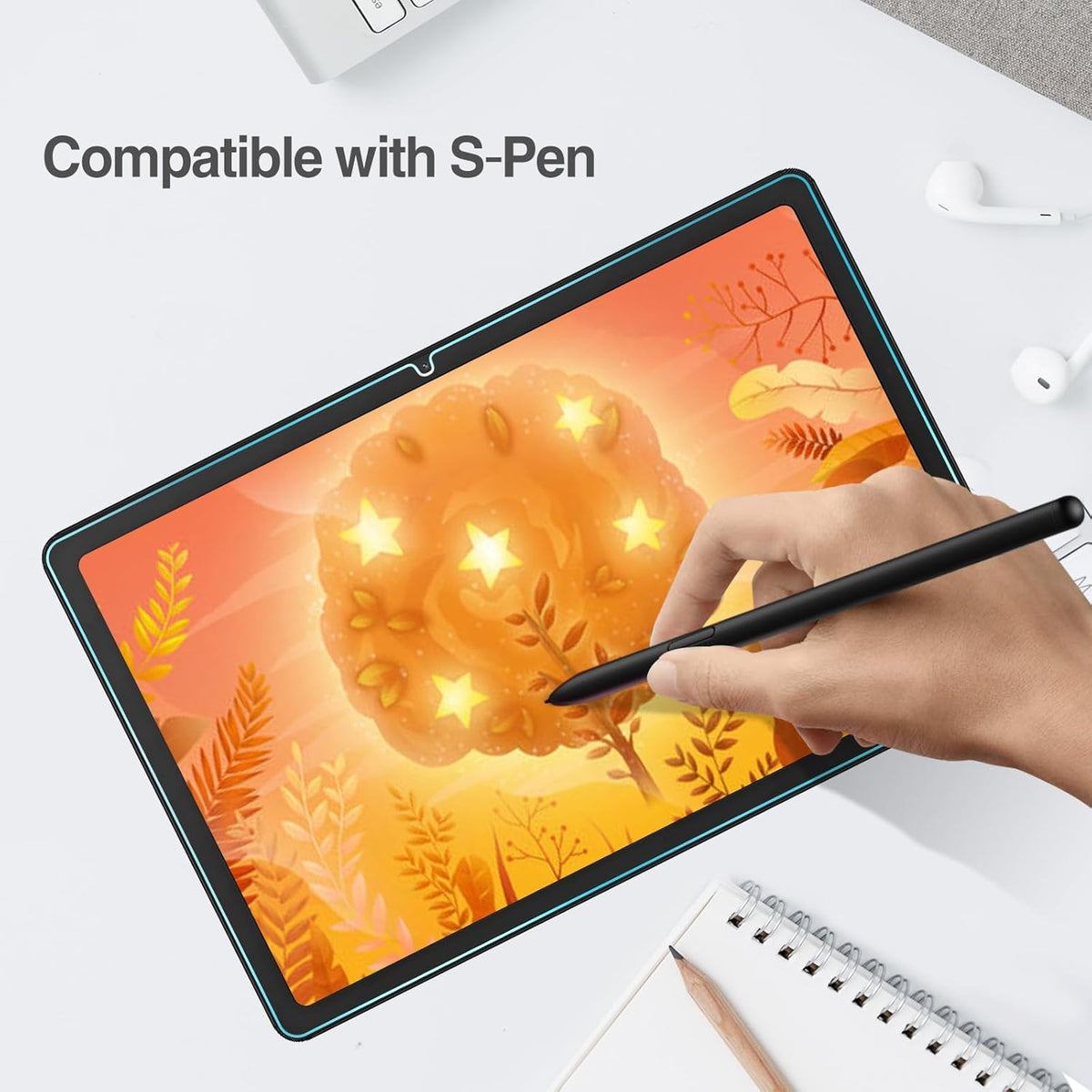 Premium Armor Tempered Glass Screen Protector for Samsung Galaxy Tablet A9+